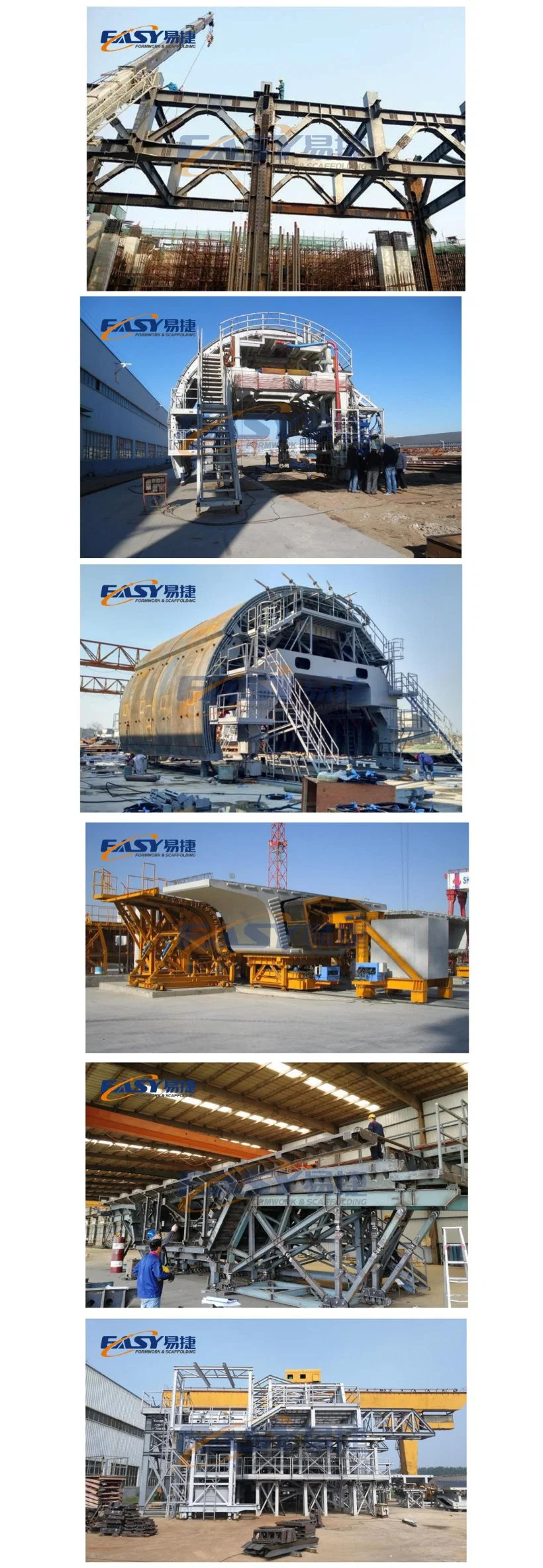 Easy Formwork China Steel/Aluminum Concrete Form Column Slab Recycling System System Plastic Aluminium Steel Formwork