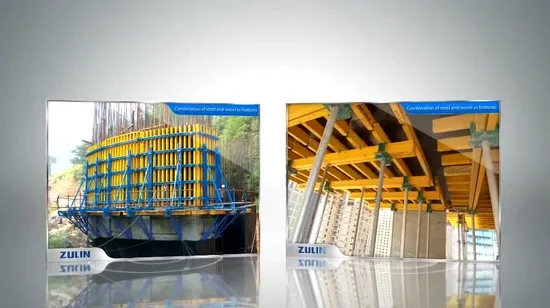 Encofrado de mesa de materiales de construcción Zulin de losa amarilla, azul o personalizada