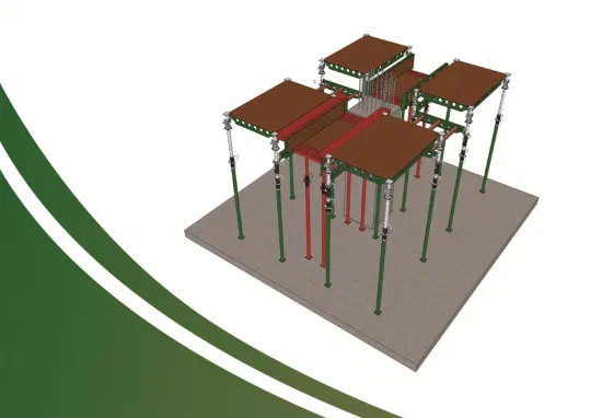 Forma de mesa Construcción Encofrado de acero Encofrado verde Encofrado de mesa